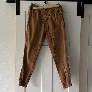 Bearbottom Stretch Jogger in camel, size medium 30
